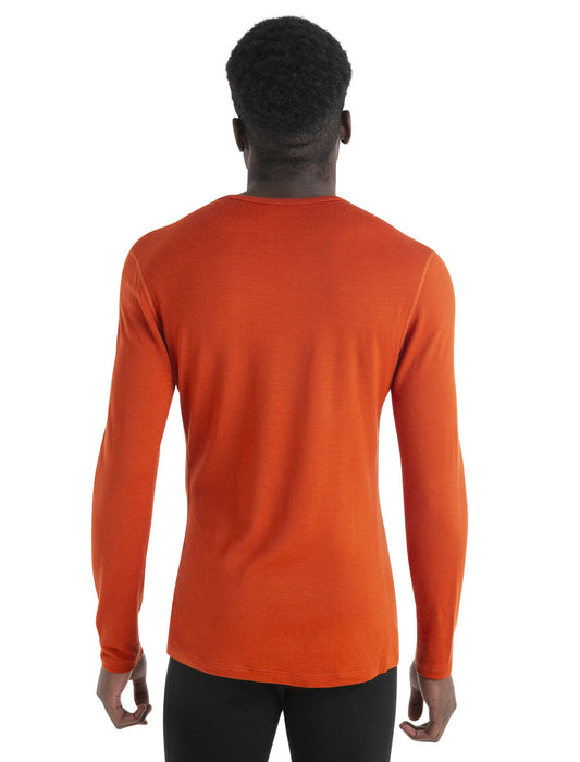 Icebreaker Merino 260 Tech Long Sleeve Crewe Thermal Top Molten Herr - Underställ