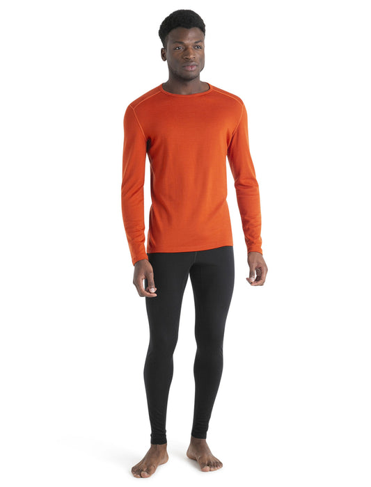 Icebreaker Merino 260 Tech Long Sleeve Crewe Thermal Top Molten Herr - Underställ