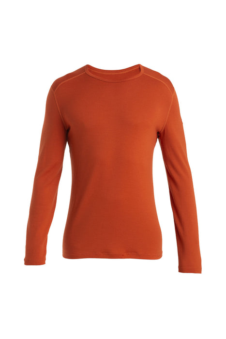 Icebreaker Merino 260 Tech Long Sleeve Crewe Thermal Top Molten Herr - Underställ