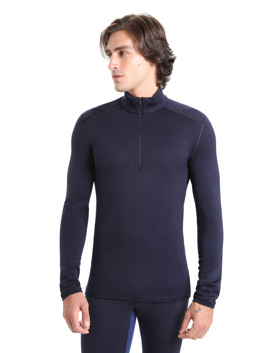 Icebreaker Merino 260 Tech Long Sleeve Half Zip Thermal Top  Midnight Navy Herr - Underställ