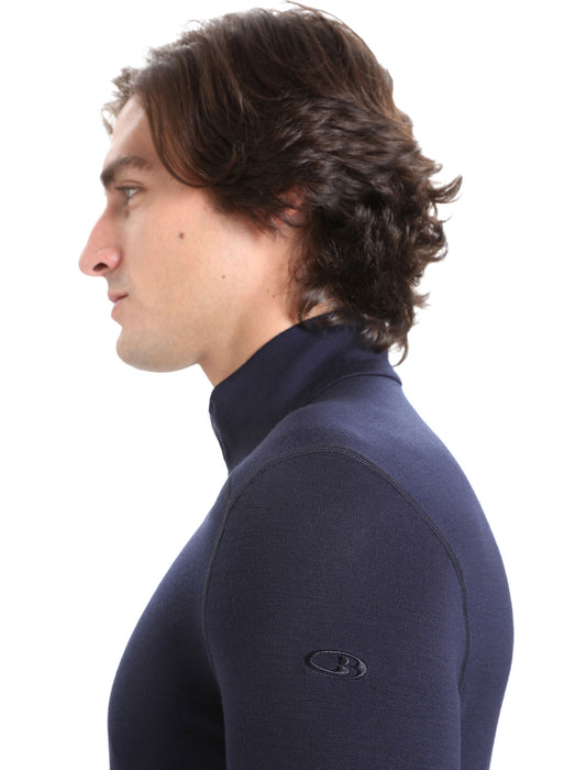 Icebreaker Merino 260 Tech Long Sleeve Half Zip Thermal Top  Midnight Navy Herr - Underställ