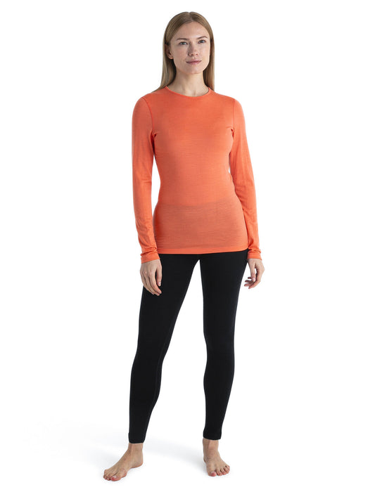 Icebreaker Merino 200 Oasis Long Sleeve Crewe Thermal Top  Tang Dam - Underställ Dam