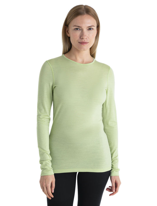 Icebreaker Merino 200 Oasis Long Sleeve Crewe Thermal Top  Glazen Dam - Underställ Dam