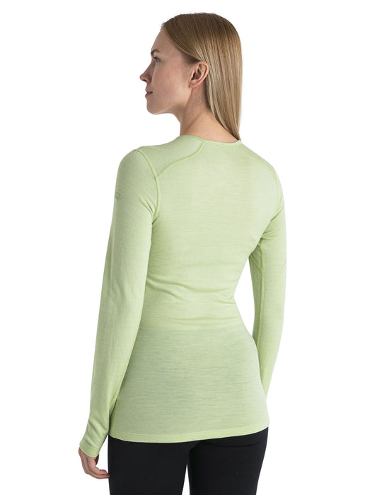 Icebreaker Merino 200 Oasis Long Sleeve Crewe Thermal Top  Glazen Dam - Underställ Dam