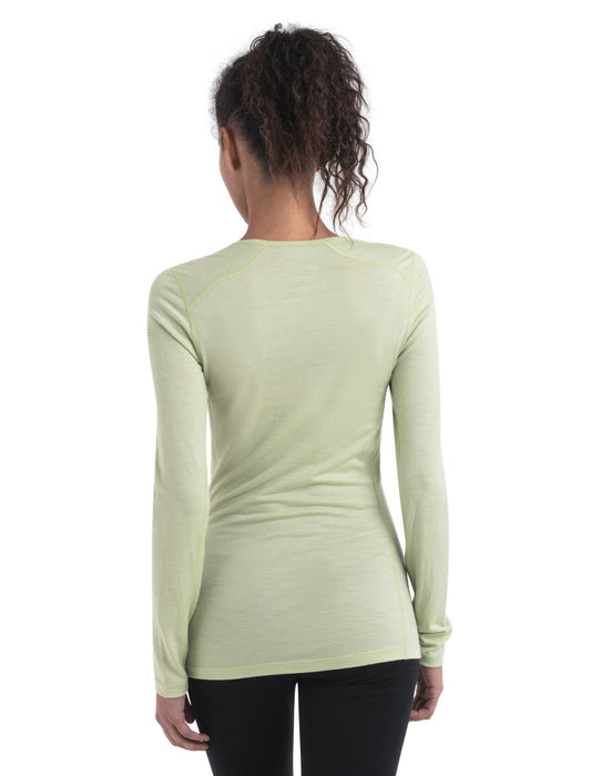 Icebreaker Merino 200 Oasis Long Sleeve Scoop Neck Thermal Top  Glazen Dam - Underställ Dam