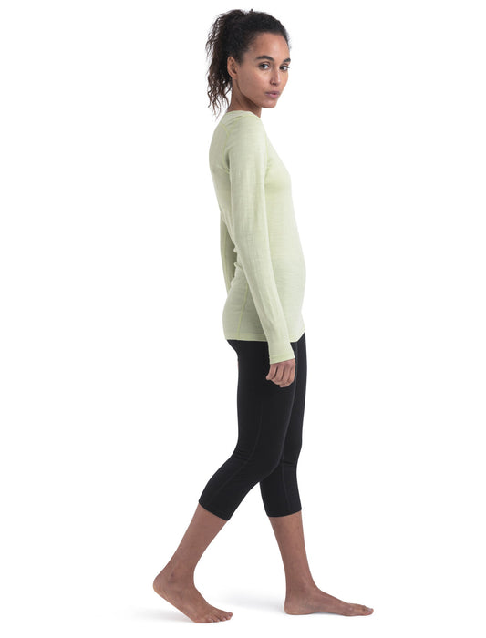 Icebreaker Merino 200 Oasis Long Sleeve Scoop Neck Thermal Top  Glazen Dam - Underställ Dam