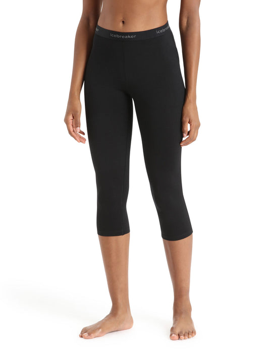 Icebreaker Merino 200 Oasis 3/4 Thermal Leggings  Black Dam - Underställ Dam