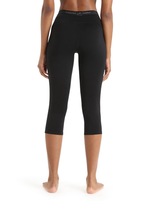 Icebreaker Merino 200 Oasis 3/4 Thermal Leggings  Black Dam - Underställ Dam