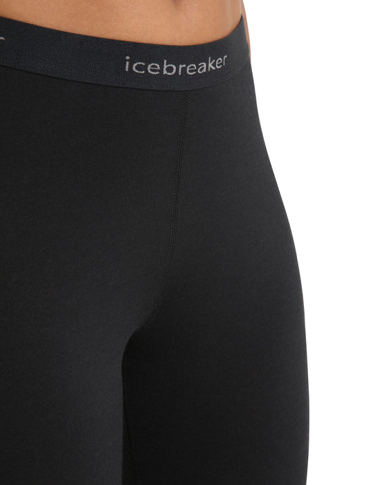 Icebreaker Merino 200 Oasis 3/4 Thermal Leggings  Black Dam - Underställ Dam