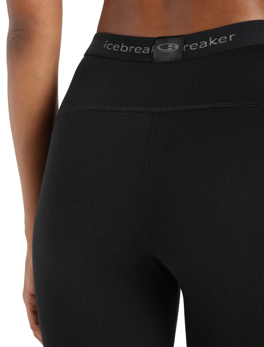 Icebreaker Merino 200 Oasis 3/4 Thermal Leggings  Black Dam - Underställ Dam