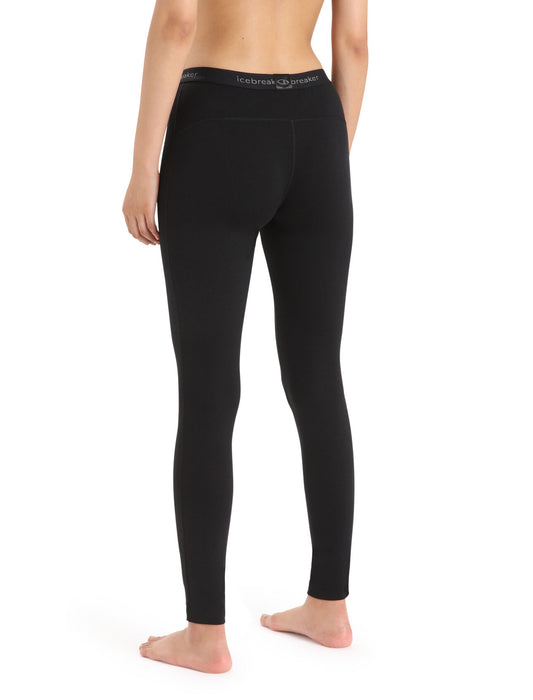 Icebreaker Merino 200 Oasis Thermal Leggings  Black Dam - Underställ Dam