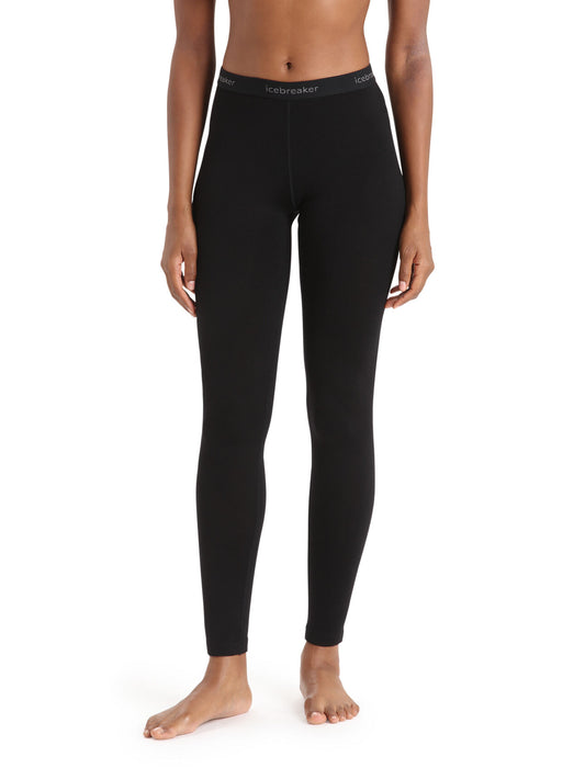 Icebreaker Merino 260 Tech Thermal Leggings Black Dam - Underställ Dam