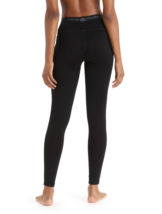 Icebreaker Merino 260 Tech Thermal Leggings Black Dam - Underställ Dam