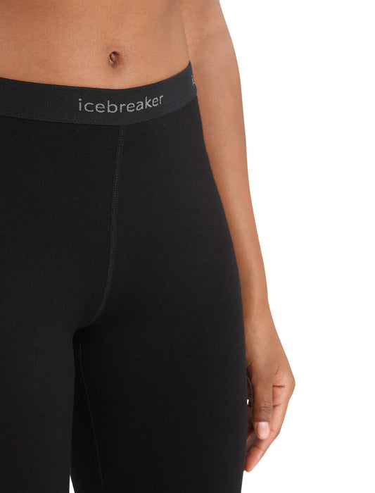 Icebreaker Merino 260 Tech Thermal Leggings Black Dam - Underställ Dam