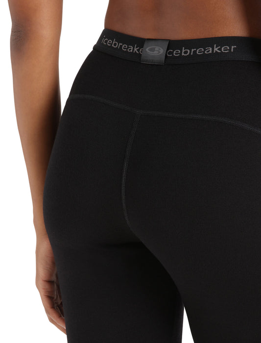 Icebreaker Merino 260 Tech Thermal Leggings Black Dam - Underställ Dam