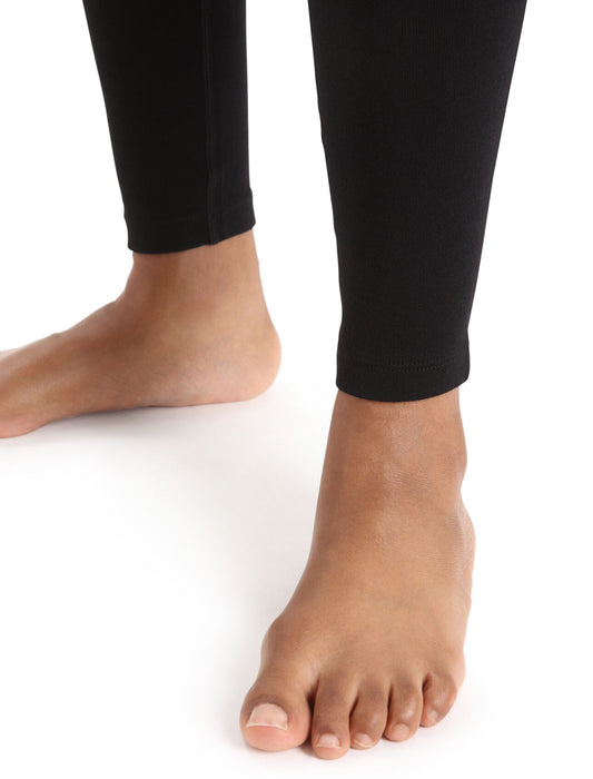 Icebreaker Merino 260 Tech Thermal Leggings Black Dam - Underställ Dam