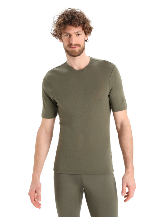 Icebreaker Merino 175 Everyday Short Sleeve Crewe Thermal Top Loden Herr - Underställ