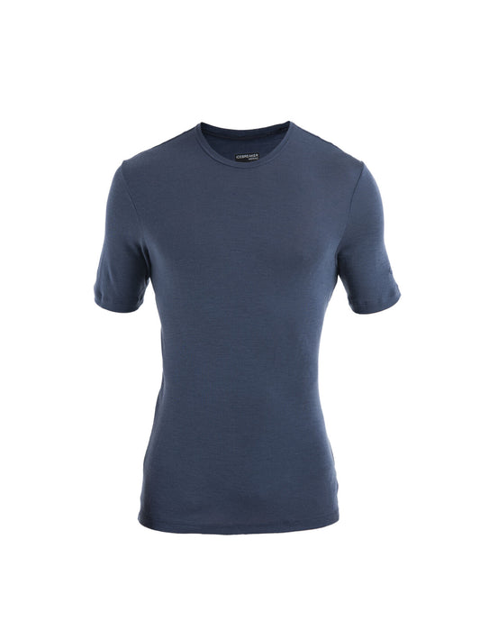 Icebreaker Merino 175 Everyday Short Sleeve Crewe Thermal Top Graphite Herr - Underställ