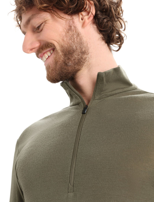 Icebreaker Merino 175 Everyday Long Sleeve Half Zip Thermal Top Loden Herr - Underställ