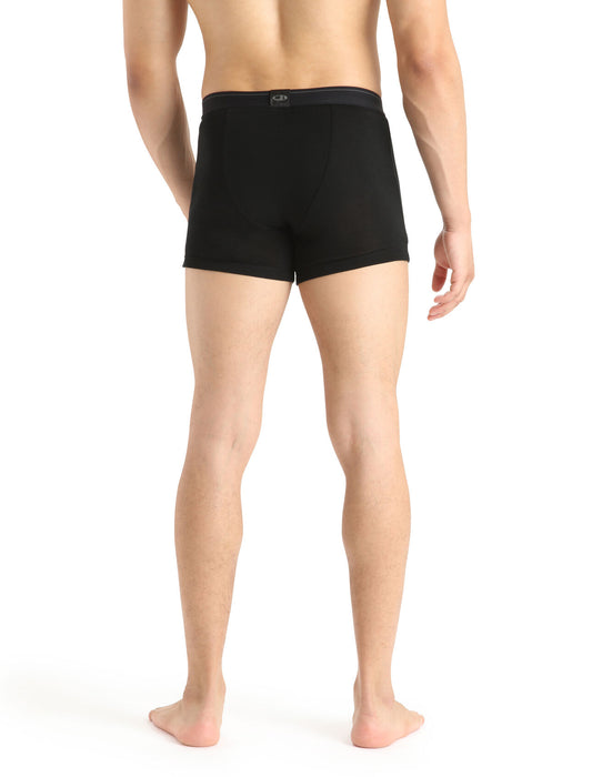 Icebreaker Merino 175 Everyday Thermal Boxers With Fly Black Herr - Underställ