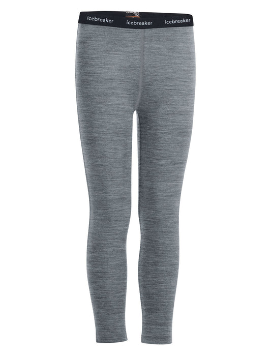 Icebreaker Kids' Merino 200 Oasis Thermal Leggings  Gritstone Heather Unisex Barn - Underställ Dam