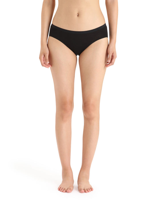 Icebreaker Merino Siren Hipkini Briefs  Black Dam - Underkläder Dam