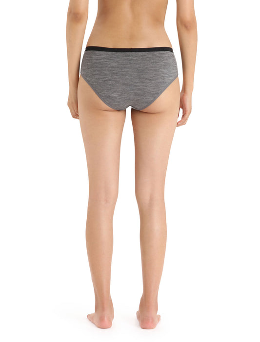 Icebreaker Merino Siren Hipkini Briefs  Gritstone Heather Dam - Underkläder Dam