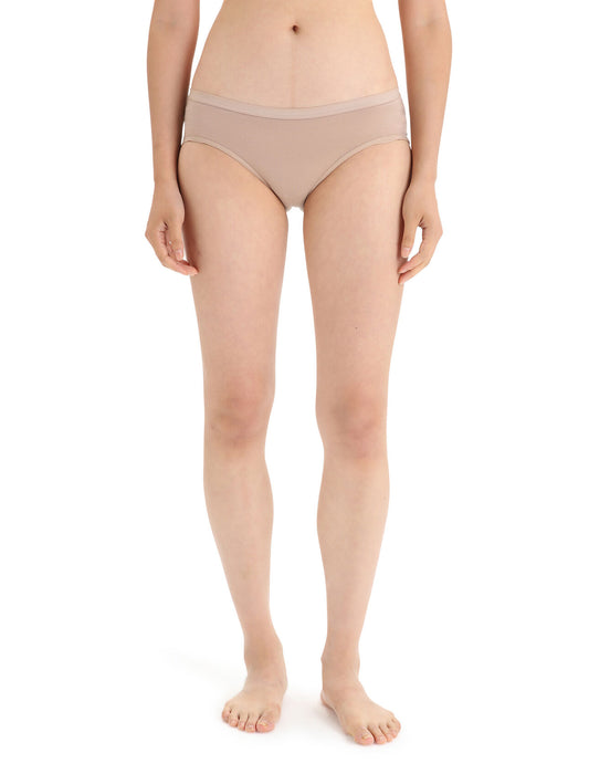 Icebreaker Merino Siren Hipkini Briefs  Praline Dam - Underkläder Dam