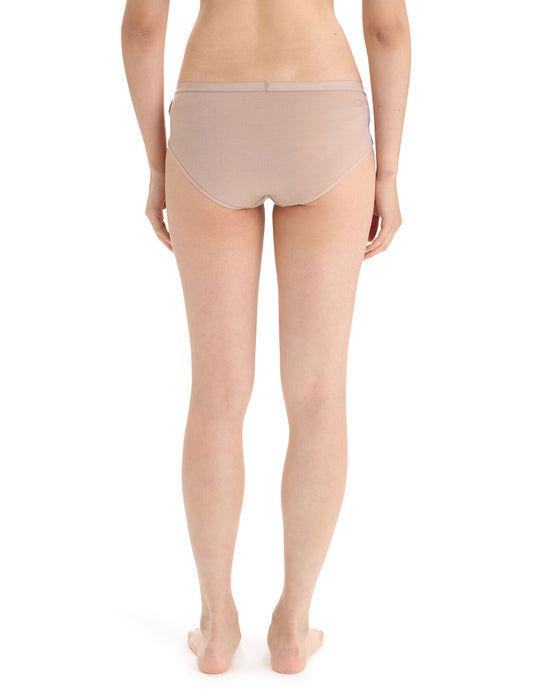 Icebreaker Merino Siren Hipkini Briefs  Praline Dam - Underkläder Dam