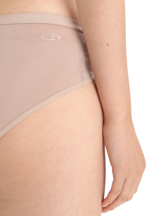 Icebreaker Merino Siren Hipkini Briefs  Praline Dam - Underkläder Dam