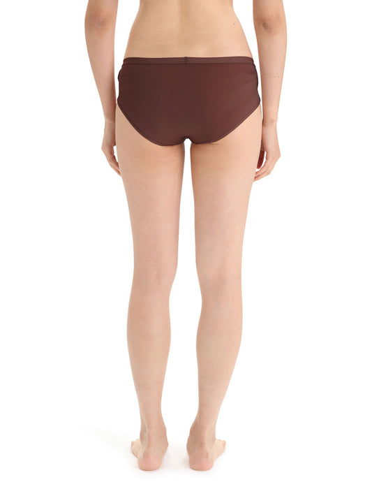 Icebreaker Merino Siren Hipkini Briefs  Umber Dam - Underkläder Dam