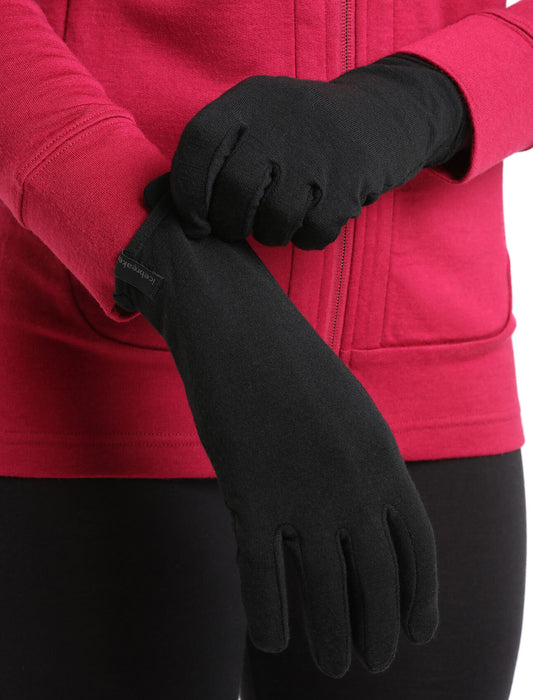 Icebreaker Unisex Merino 260 Tech Glove Liners Black