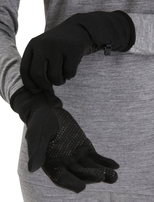 Icebreaker Unisex Merino Quantum Gloves Black