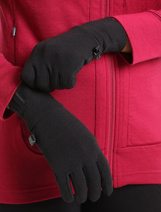 Icebreaker Unisex RealFleece™ Merino Sierra Gloves Black