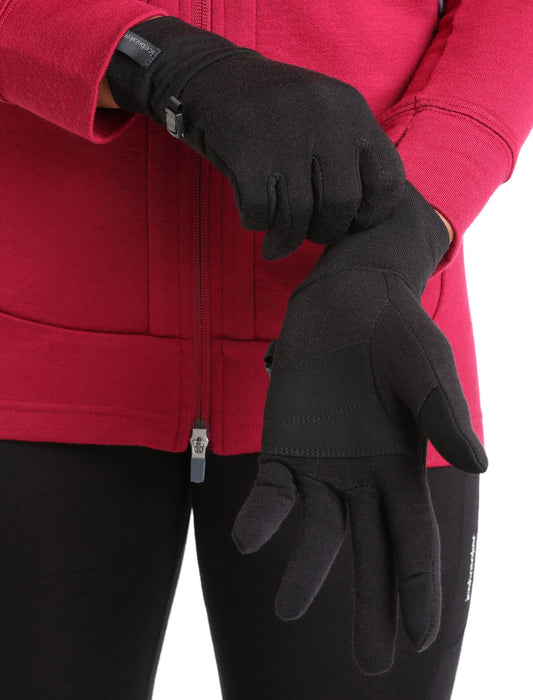 Icebreaker Unisex RealFleece™ Merino Sierra Gloves Black