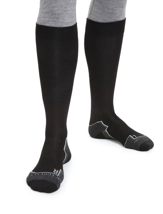 Icebreaker Merino Ski+ Ultralight Over the Calf Socks Black Herr - Strumpor