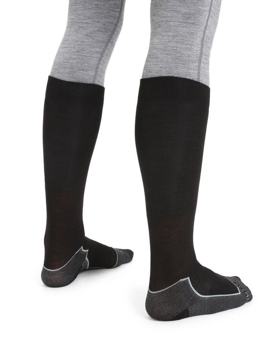 Icebreaker Merino Ski+ Ultralight Over the Calf Socks Black Herr - Strumpor