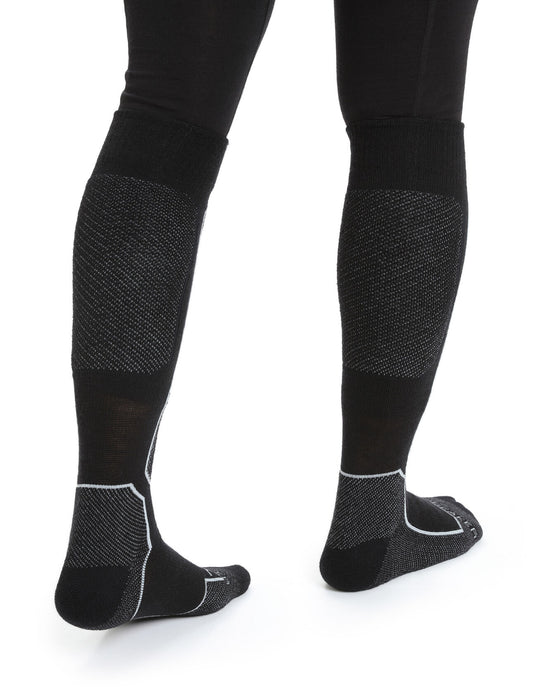 Icebreaker Merino Ski+ Light Over the Calf Socks  Black Dam - Strumpor Dam