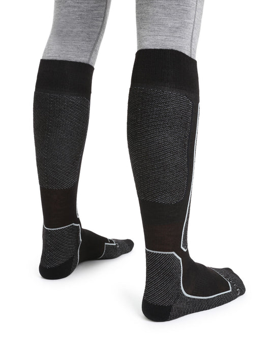 Icebreaker Merino Ski+ Light Over the Calf Socks  Black Herr - Strumpor