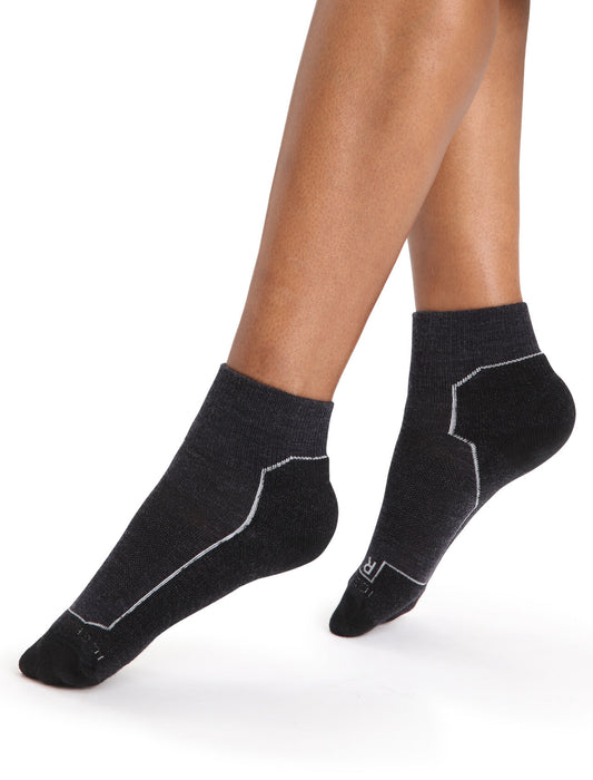 Icebreaker Merino Hike+ Light Mini Socks  Jet Heather Dam - Strumpor Dam