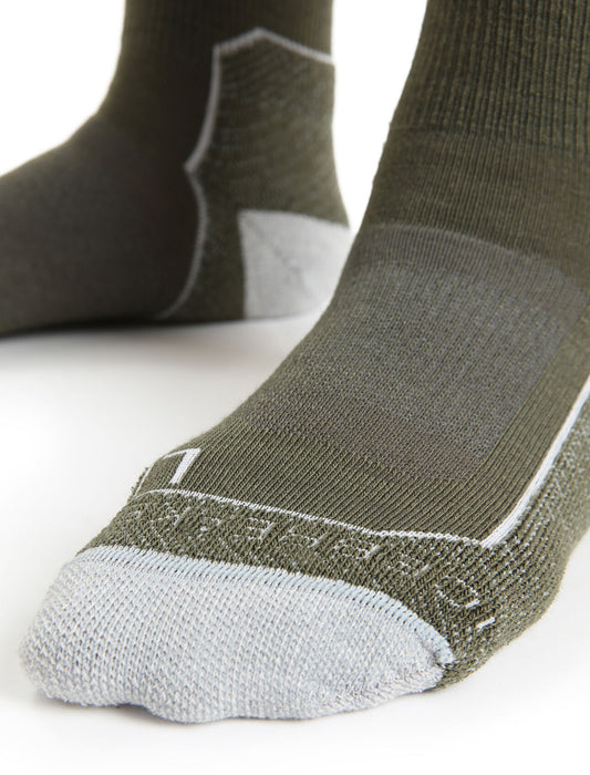 Icebreaker Merino Hike+ Light Mini Socks  Loden/Blizzard Heather/Snow Dam - Strumpor Dam