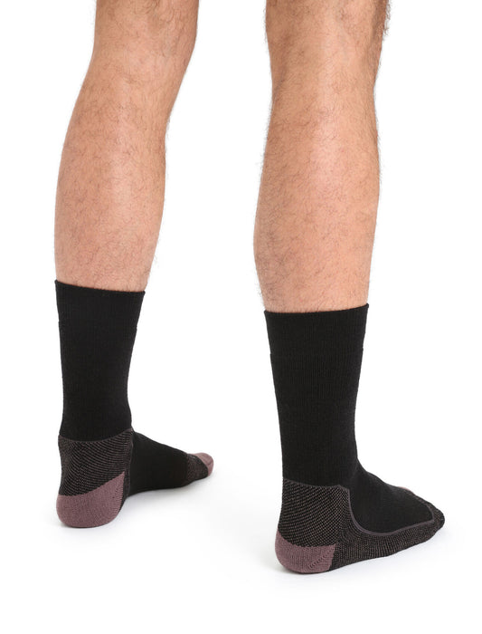 Icebreaker Merino Hike+ Medium Crew Socks Black/Mink Herr - Strumpor