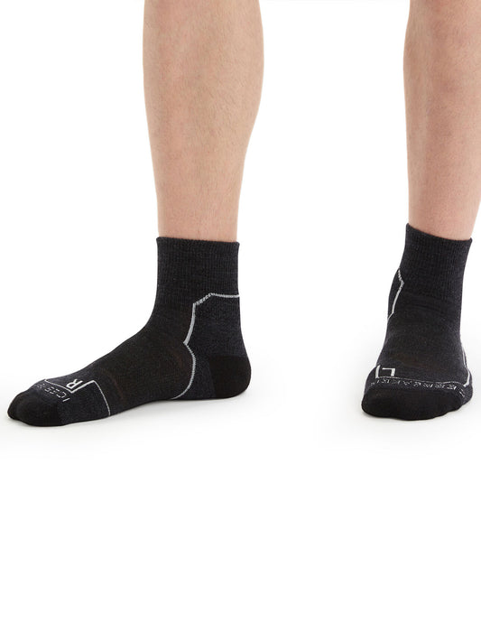 Icebreaker Merino Hike+ Light Mini Socks Jet Heather Herr - Strumpor