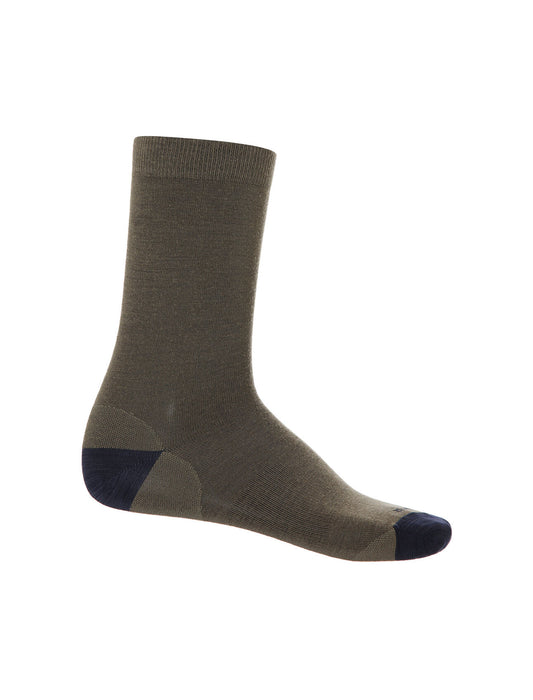 Icebreaker Merino Lifestyle Fine Gauge Crew Socks Loden/Midnight Navy Herr - Strumpor