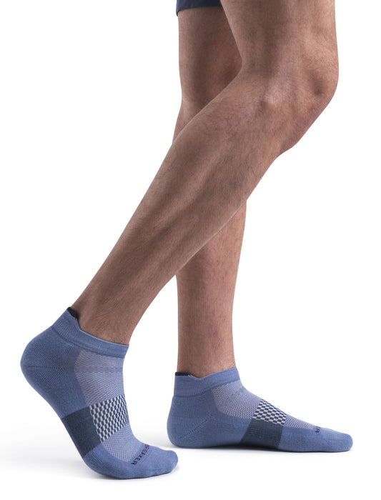 Icebreaker Merino Multisport Light Micro Socks Kyanite/Graphite/Dawn Herr - Strumpor