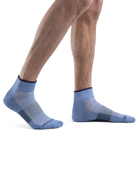 Icebreaker Merino Multisport Light Mini Socks  Kyanite/Graphite/Dawn Herr - Strumpor