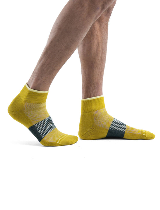 Icebreaker Merino Multisport Light Mini Socks  Lux/Lucid/Fathom Green Herr - Strumpor