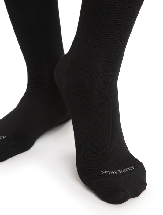 Icebreaker Merino Lifestyle Fine Gauge Crew Socks  Black Dam - Strumpor Dam