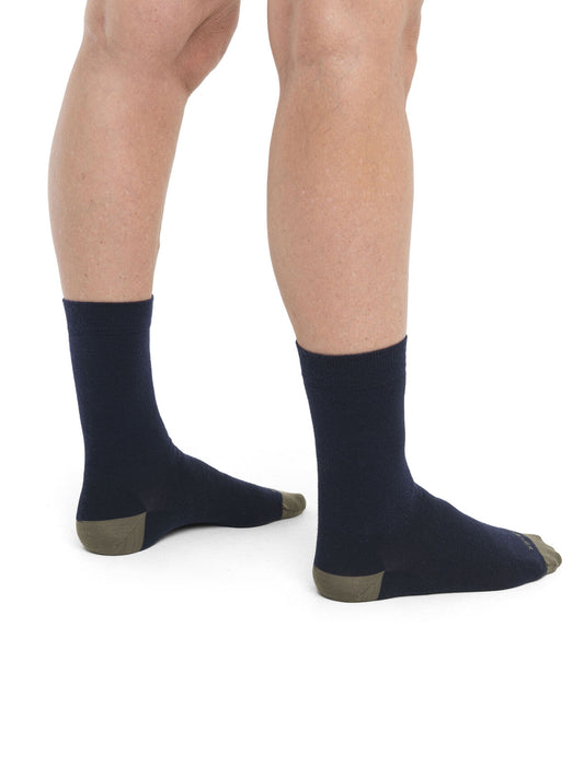 Icebreaker Merino Lifestyle Fine Gauge Crew Socks  Midnight Navy/Loden Dam - Strumpor Dam