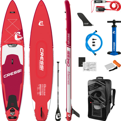 Cressi Fury Touring Dc Isup Set 12'2'' Red Onesize